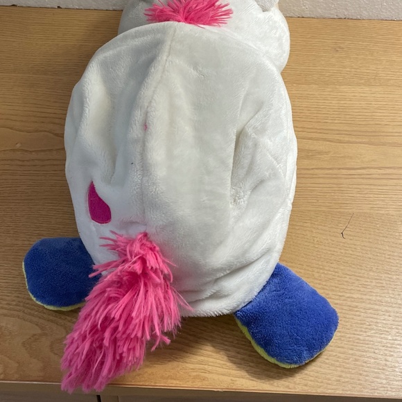 Flip a Zoo Imogen Dragon Flips to Persephone Unicorn Plush Reversible Toy Lg 20” - Picture 7 of 14